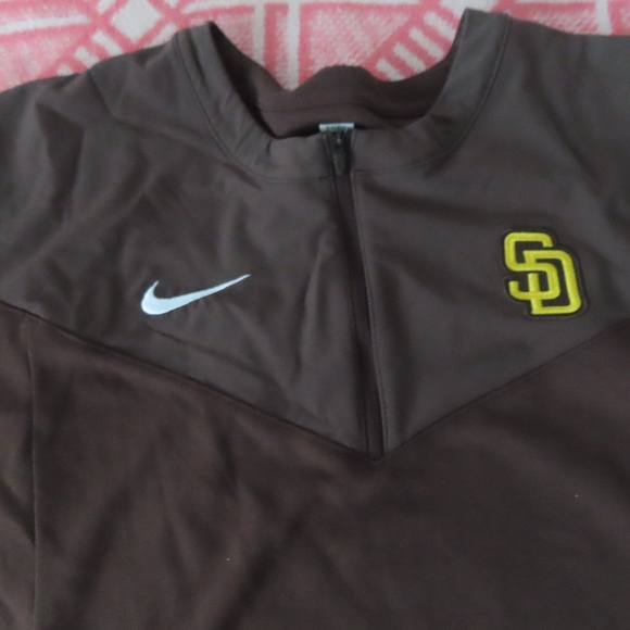 Nike San Diego Padres 1/4 Zip Pullover Sweater player issued #59 chris paddack - Picture 2 of 8